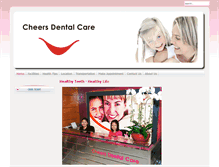 Tablet Screenshot of cheersdentalcare.com
